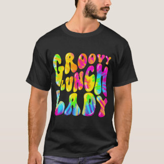 Groovyランチレディーシャツカフェテリアカンティーン絞り染め Tシャツ