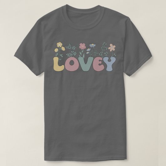 Groovyラヴィー祖母フラワーラヴィー祖母 Tシャツ (デザイン正面)
