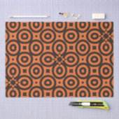 Groovyリングや輪レトロ 薄葉紙 (クラフト)