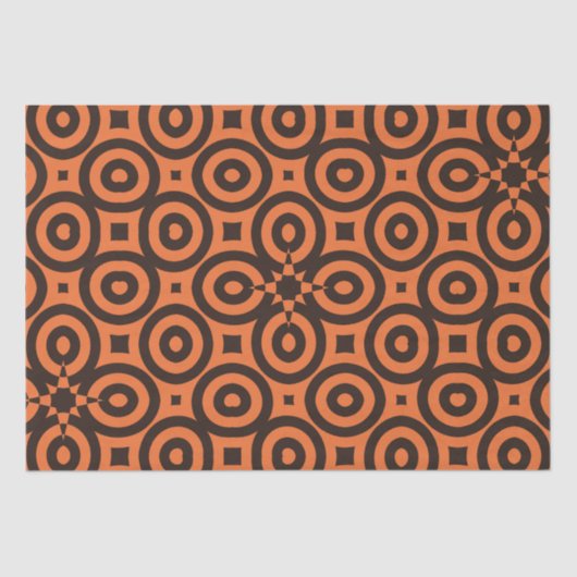 Groovyリングや輪レトロ 薄葉紙 (正面)