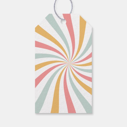 Groovyレトロありがとう ギフトタグ (裏面)