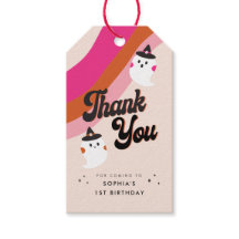 Groovyレトロかわいい幽霊ありがとう誕生日の好意