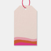 Groovyレトロかわいい幽霊ありがとう誕生日の好意 ギフトタグ (裏面)