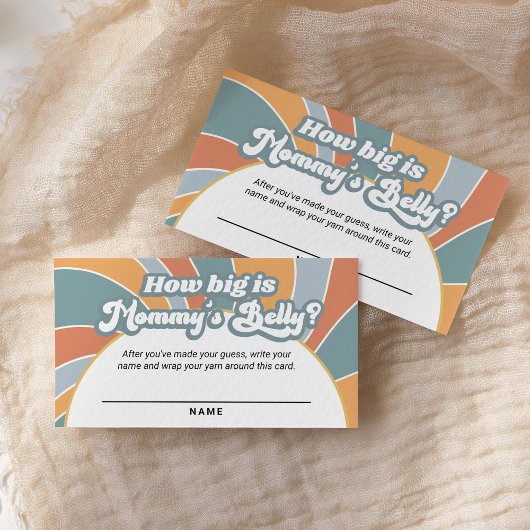 Groovyレトロどのように大きいママの腹の推測 ノートカード