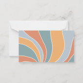 Groovyレトロどのように大きいママの腹の推測 ノートカード (裏面)