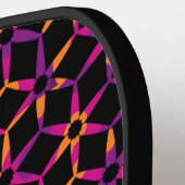 Groovyレトロのジオメトモノグラムのリ名 ピックルボールラケット (左詳細)