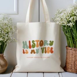 Groovyレトロの歴史は私のヴィベ、歴史家 トートバッグ