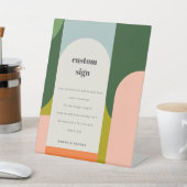 Groovyレトロアー結婚チ抽象芸術カスタムパーティー 台座サイン (インサイチュ)