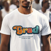 Groovyレトロカラフルタイポグラフィ Tシャツ