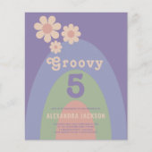 Groovyレトロガールズバースデーパーティー予算 チラシ (正面)