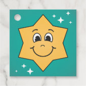 Groovyレトロクリスマススタースマイリー フェイバータグ (正面)