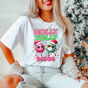 GroovyレトロクリスマスディスコTシャツ Tシャツ
