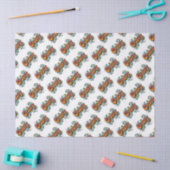 Groovyレトロサイケデリック70sヒッピーファンキーアート 薄葉紙 (クラフト)