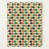 Groovyレトロスタイル カラフル プランナー手帳 (裏面)