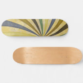 Groovyレトロスパイラルサンビーム線スワールデザイン スケートボード (横)