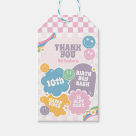 Groovyレトロスマイル誕生日 ギフトタグ