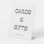 Groovyレトロタイポグラフィカード感謝していギフト結婚ズ 台座サイン (正面)