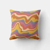 Groovyレトロパターン クッション (裏面)