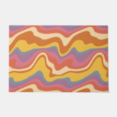 Groovyレトロパターン ドアマット (正面)