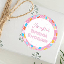 Groovyレトロピンクディスコボール70s 80sブライダルシャワー