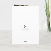 Groovyレトロフォトヒッピー誕生日 カード (裏面)