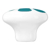 Groovyレトロフラワー60s 70sミニマリスト美学 セラミックノブ (側面)