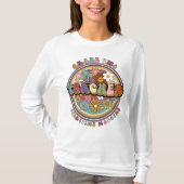 Groovyレトロフローラデイジーグレード2先生名 Tシャツ (正面)