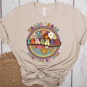 Groovyレトロフローラデイジーグレード3先生名 Tシャツ