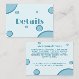 Groovyレトロブルーサークル70s結婚の詳細 エンクロージャーカード