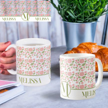 Groovyレトロボホピンク花パターンデイジー