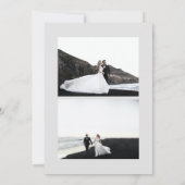 Groovyレトロモダンミニマルクリスマスフォトカード 招待状 (裏面)