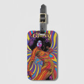 Groovyレトロラゲッジタグ ラゲッジタグ (正面縦)