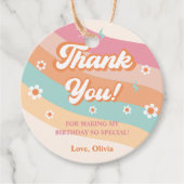 Groovyレトロレインボーサンキューバースデーパーティー フェイバータグ (正面)