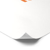 Groovyレトロレインボーバースデーパーティーウェルカムサイン ポスター (角)