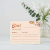 Groovyレトロレシピカードfor the Bride ポストカード (スタンド正面)