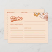 Groovyレトロレシピカードfor the Bride ポストカード (正面/裏面)