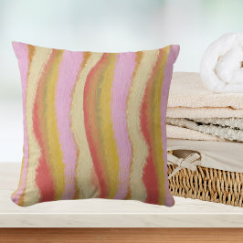 Groovyレトロヴィンテージ波形パターン クッション