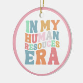 Groovyレトロ人事プロフェッショナルギフト セラミックオーナメント (左)