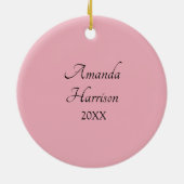 Groovyレトロ人事プロフェッショナルギフト セラミックオーナメント (裏面)