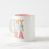 Groovyレトロ人事プロフェッショナルギフト ツートーンマグカップ (正面左)