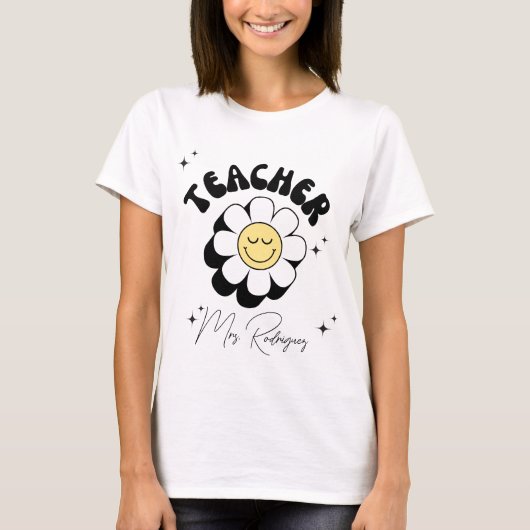 Groovyレトロ先生 Tシャツ (正面)