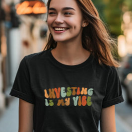 Groovyレトロ投資は私のVibe、投資家 Tシャツ