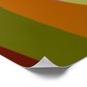 Groovyレトロ抽象芸術アート710 ポスター (角)