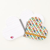 Groovyレトロ数々のビーブカラー可愛い70sインスパイア ノートブック (内部)