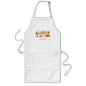 Groovyレトロ料理は私のVibe、シェフグルメ調理師 ロングエプロン (正面)