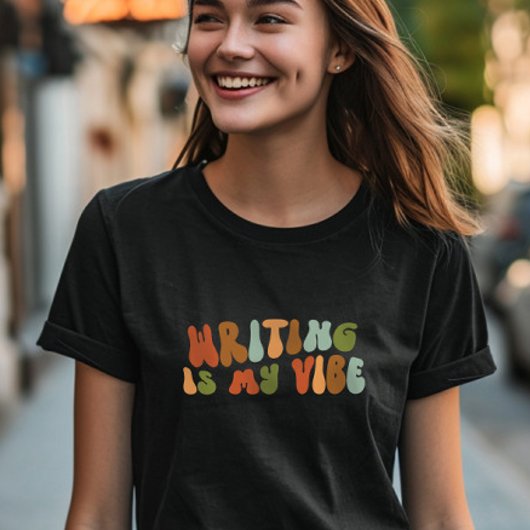 Groovyレトロ書のIs My Vibe,ライター,作家 Tシャツ