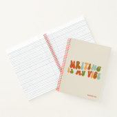 Groovyレトロ書のIs My Vibe, Writer ノートブック (内部)