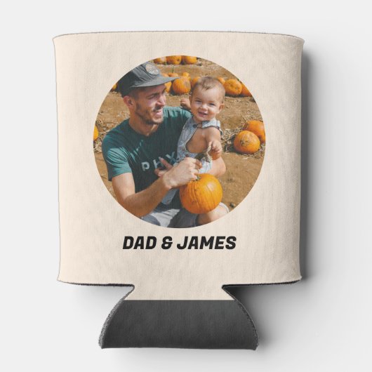 Groovyレトロ最高のボーナスパパEver Photo Faters Day 缶クーラー (裏面)