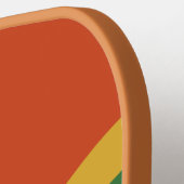 Groovyレトロ波線ピックボールパドル ピックルボールラケット (左詳細)