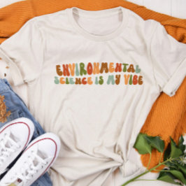 Groovyレトロ環境科学は私の生き方だ トライブレンドＴシャツ